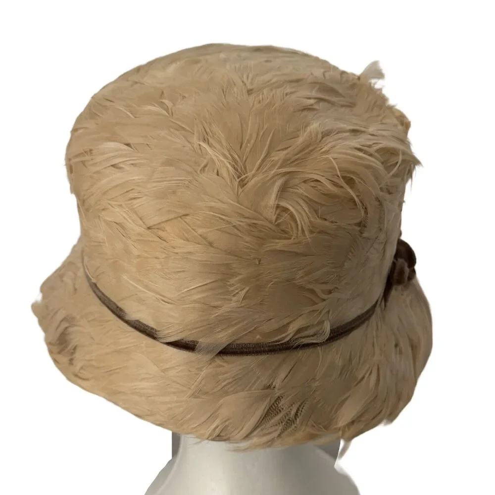 Vintage Eva Mae Modes Pillbox Cloche Whimsy Goth Old Money Coquette‎ Glam Church